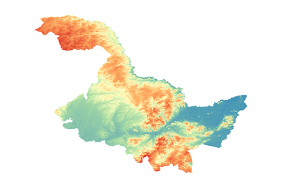 黑龙江省空间分辨率为30m的地表高程数据