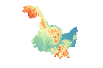 黑龙江省空间分辨率为90m的地表高程数据