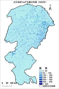 大兴安岭天然林保护工程区30m、1km生态系统服务能力遥感监测与模拟空间数据集(2000-2015年)