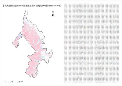 东北典型黑土区100m农业垦殖过程时空变化数据集(1980-2010年)